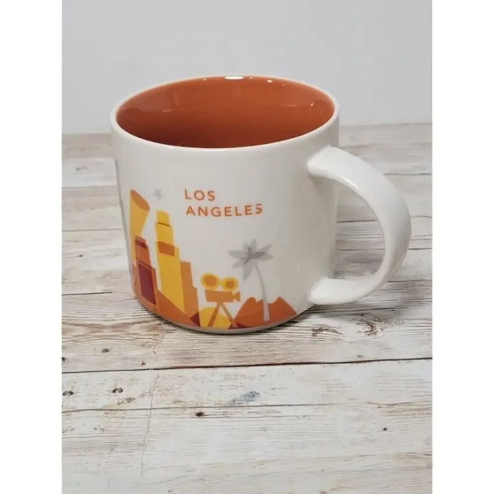 Starbucks Coffee Mug LOS ANGELES You Are Here Collection 2017 Ceramic 14 oz